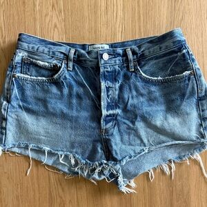 Agolde parker denim shorts